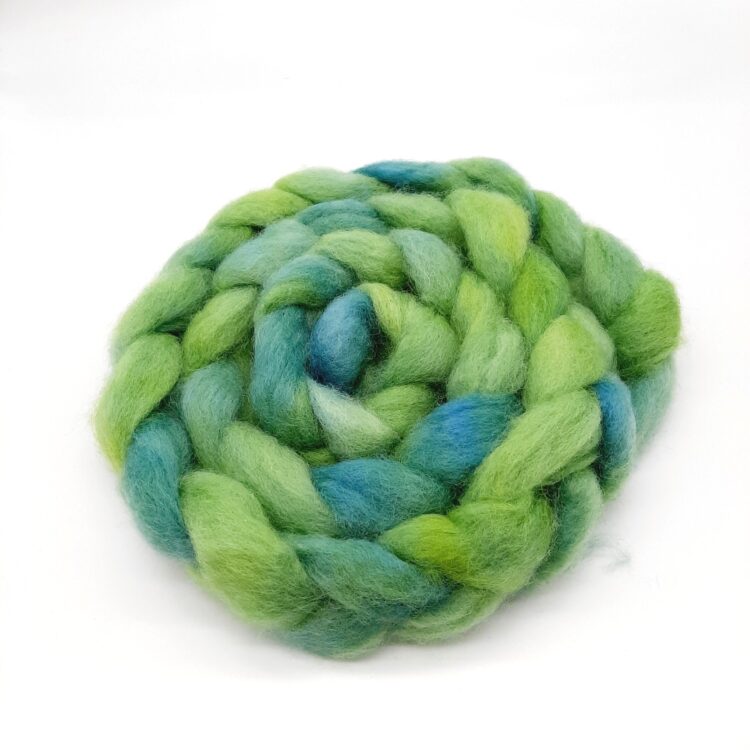 Hand Dyed Romney - Green Grass of Home - Image 3