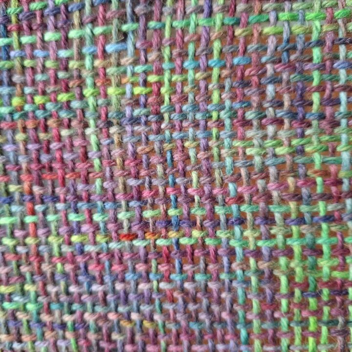 Araminta Greaves Fibreista Tri loom weaving 2